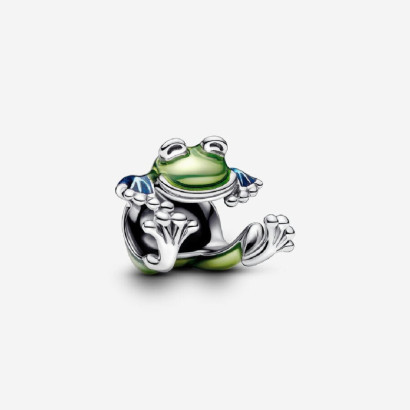 Charm Pandora rana plata esmalte - 793342C01