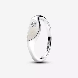 Anell Pandora segell a la meitat plata - 193325C01