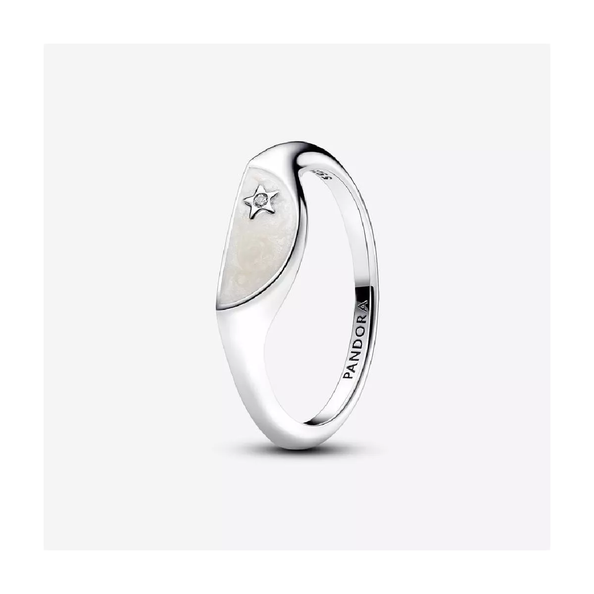 Anell Pandora segell a la meitat plata - 193325C01