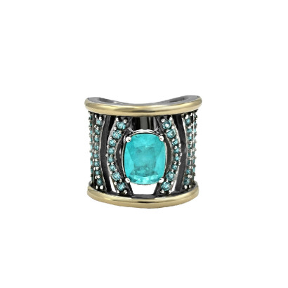 Anillo Bohemme plata oro 18k - 7PAR004R00
