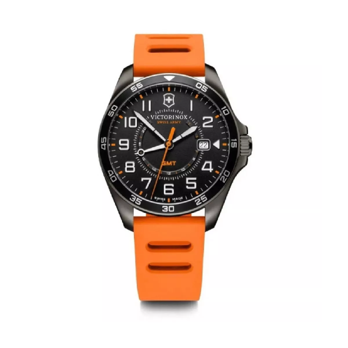 Reloj Victorinox Fieldforce 42mm caucho naranja - V241897