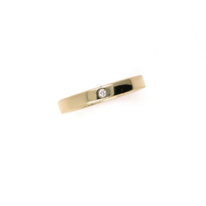 Anell or rosa 18k 1 brill.3mm pla - M-LPCR3/14