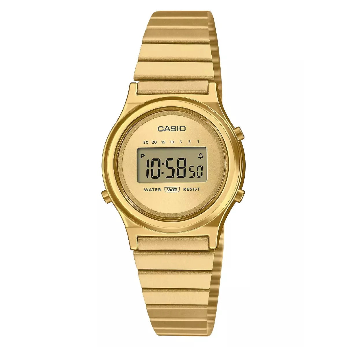 Reloj Casio digital 26mm de diametro de caja acero chapado - LA700WEG-9AEF