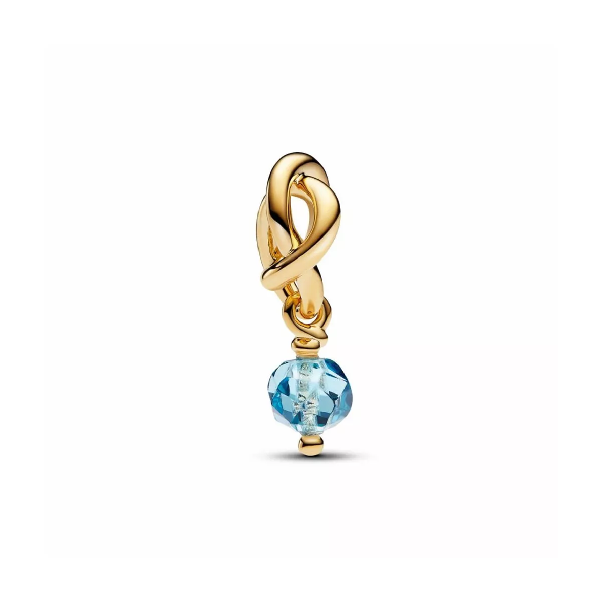 Charm Pandora plata 14k gold-plated zircon blau - 763462C03