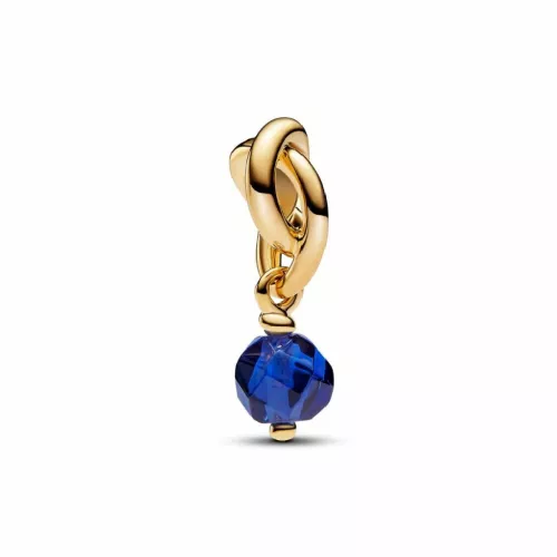 Charm Pandora plata 14k gold-plated zircon blau - 763462C09