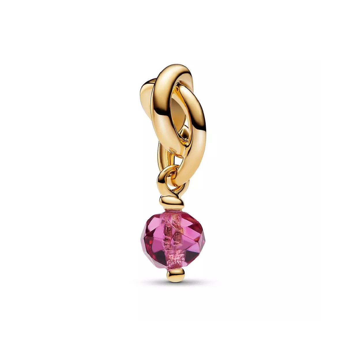 Charm Pandora plata 14k gold-plated zircon rosa - 763462C10