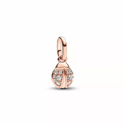 Charm Pandora marieta plata ip rose zircon - 783043C01