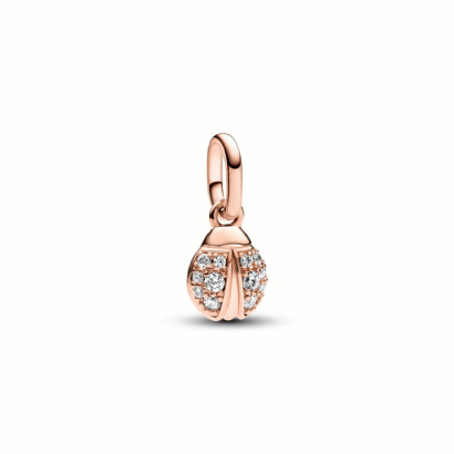 Charm Pandora marieta plata ip rose zircon - 783043C01