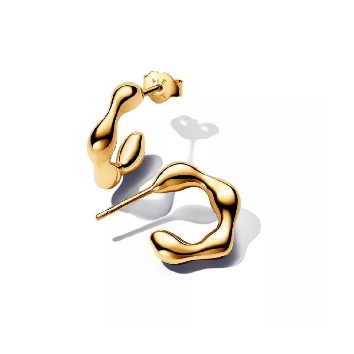 Arracades Pandora plata 14k gold-plated tipo criolla - 263269C00