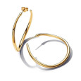 Arracades Pandora plata 14k gold-plated - 263299C00