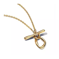 Collar Pandora plata 14k gold-plated - 363255C00-50