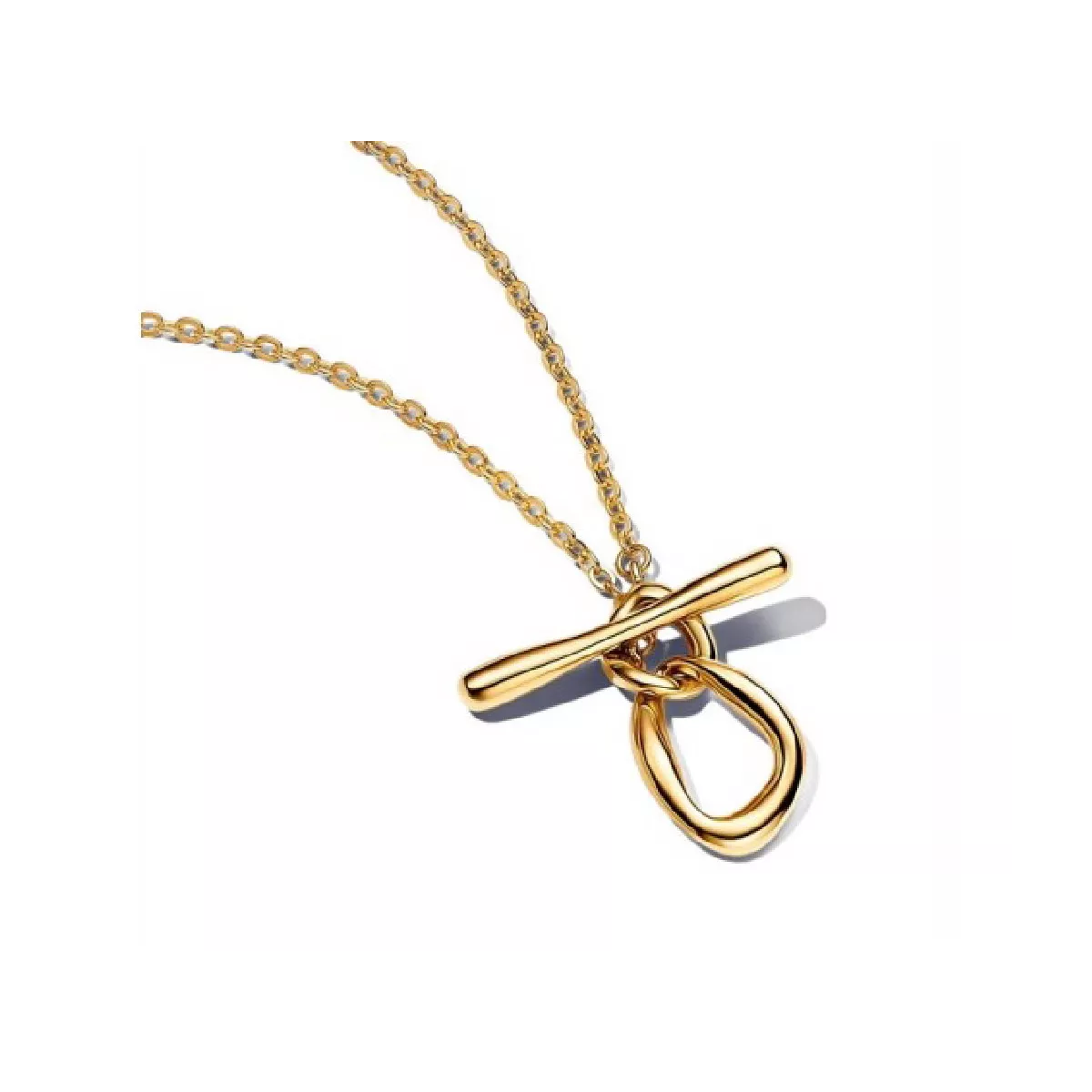 Collar Pandora plata 14k gold-plated - 363255C00-50