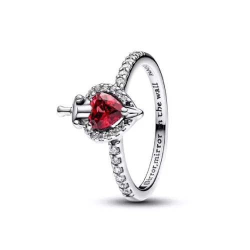 Anillo Pandora plata Villains Evil Queen circon rojo - 193422C01