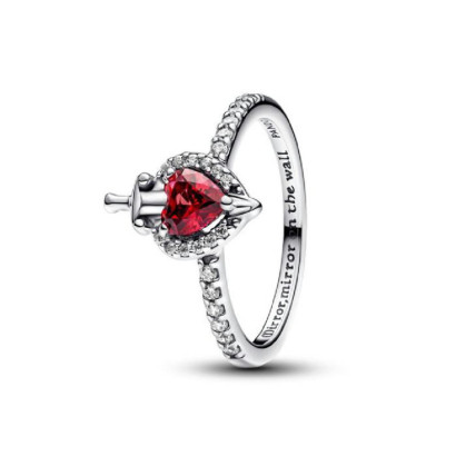 Anillo Pandora plata Villains Evil Queen circon rojo - 193422C01