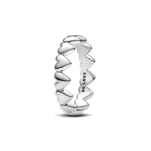 Anillo Pandora plata corazones - 193427C00