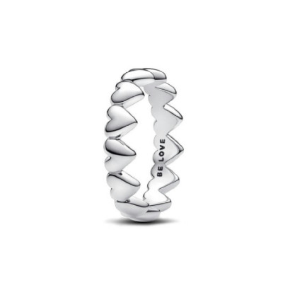 Anillo Pandora plata corazones - 193427C00