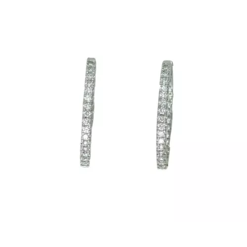 Arracades or blanc 0.66k brillants criolles - B50-2