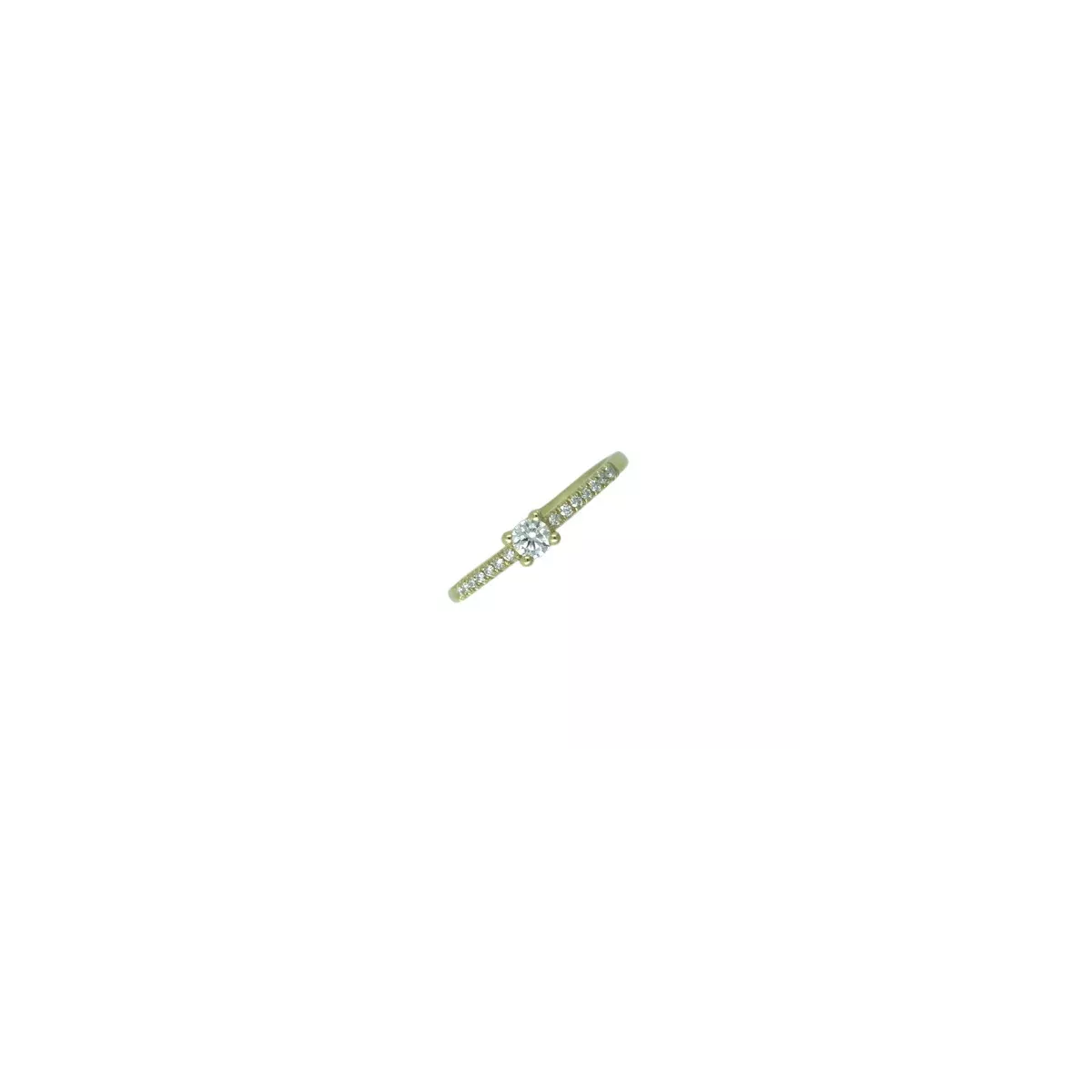 Anell or groc 0.20k brillants 1+14brill. - AS14-2