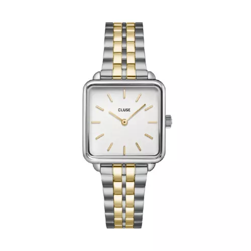 Rellotge Cluse La Tetragone acer-xapat - CW10313