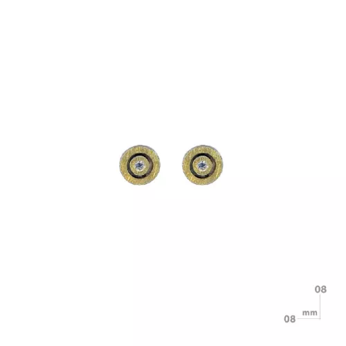 Arracades Miquel Sarda plata or i brillant - 24083