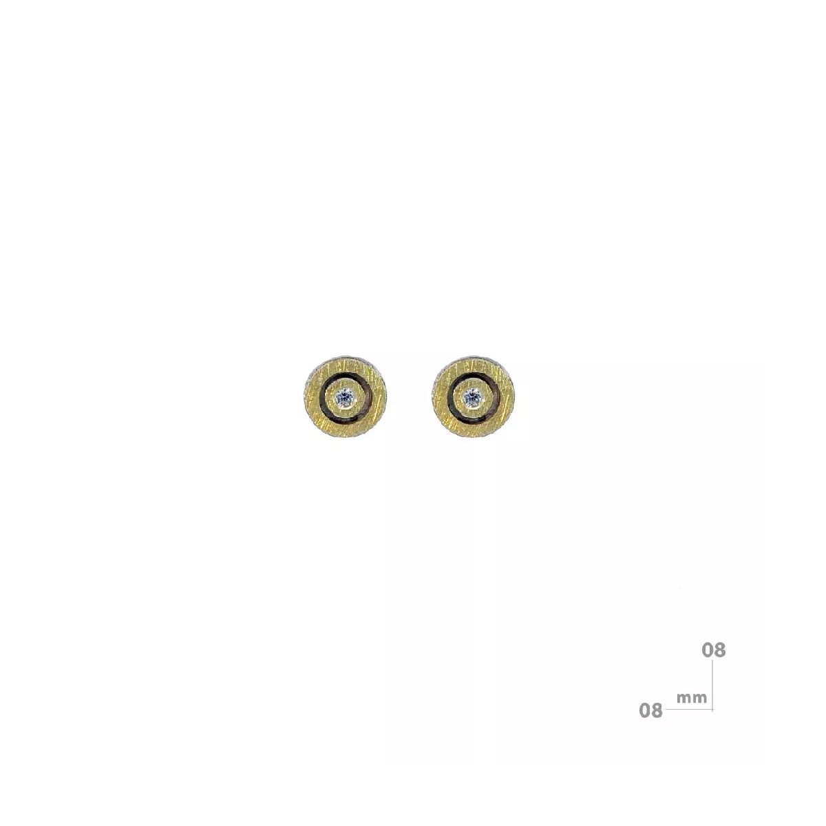 Arracades Miquel Sarda plata or i brillant - 24083