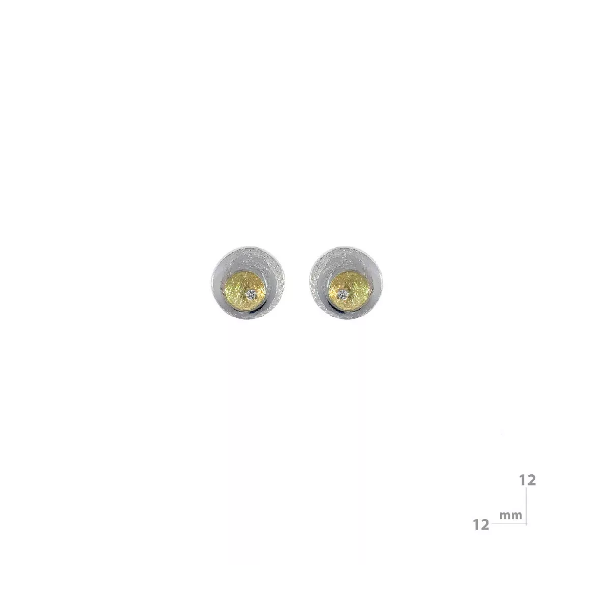 Arracades Miquel Sarda plata or brillant - 24156