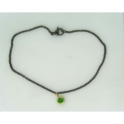 Polsera acer or groc i diopsido verd - V-3195/PU