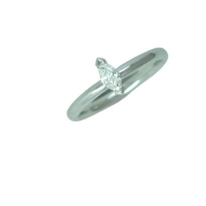 Anell or blanc 0.23k diamant navette - V-3533/S