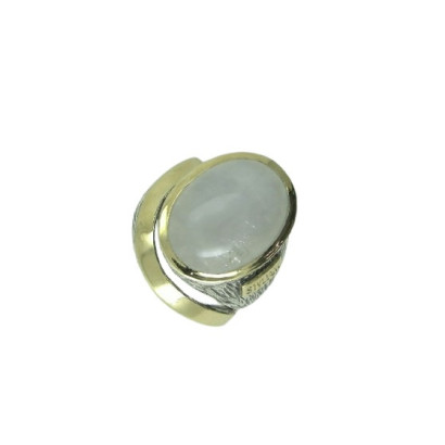 Anillo G.Styliano plata oro y piedra luna - ASP1487