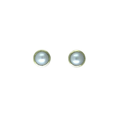 Pendientes G.Styliano plata oro perla