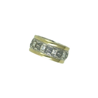 Anillo G.Styliano plata oro circon - AR308