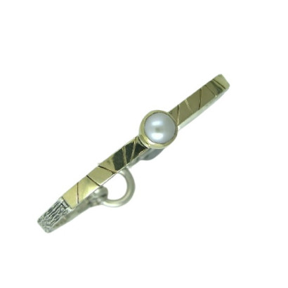 Pulsera G.Styliano plata oro perla - PSP1672/P