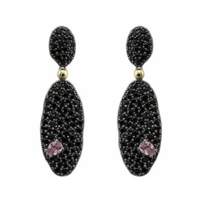 Pendientes Bohemme plata espinelas circon - 7PUA2402EPI