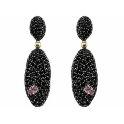 Pendientes Bohemme plata espinelas circon - 7PUA2402EPI