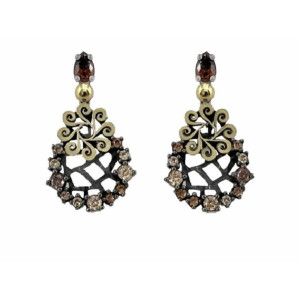 Arracades Bohemme plata or zircon xampany - 7DRM2403E