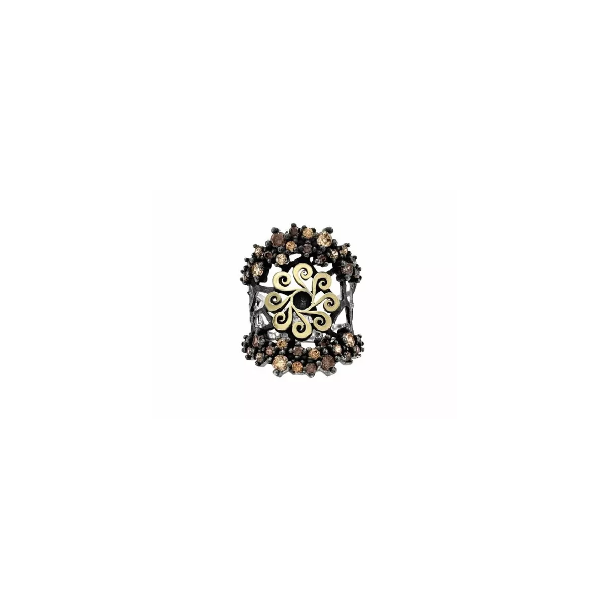 Anell Bohemme plata or i zircon xampany - 7DRM2402R00