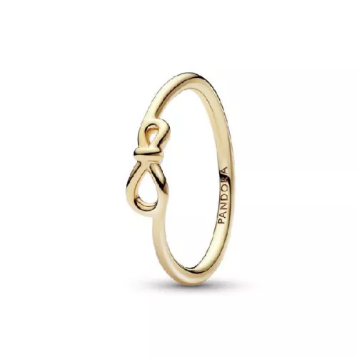 Anell Pandora plata 14k gold-plated infinit - 168898C00