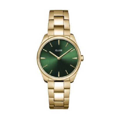 Reloj Cluse Feroce petite chapado esfera verde - CW11217