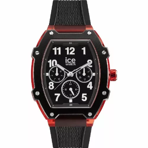 Rellotge Ice Boliday negre vermell 40mm silicona - 023316