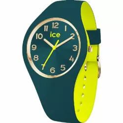 Rellotge Ice Duo Chic verd-daurat 34mm corretja  silicona - 023280