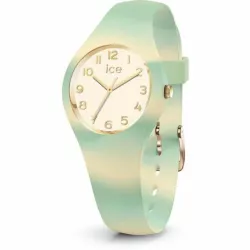 Rellotge Ice Tie and Dye 29mm silicona verd i blanc - 022595