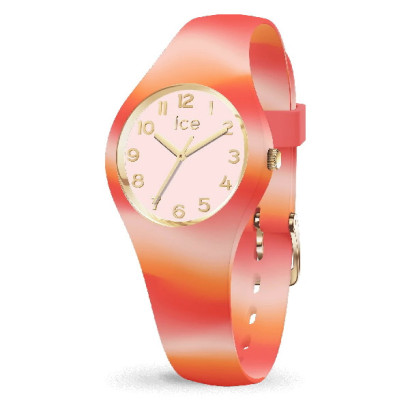 Reloj Ice Tie and Dye silicona rosa naranja rojo 100m water resistant  - 022597