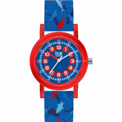 Reloj Ice Learning 32mm correa azul tiburones nylon 100m water resistant - 023296