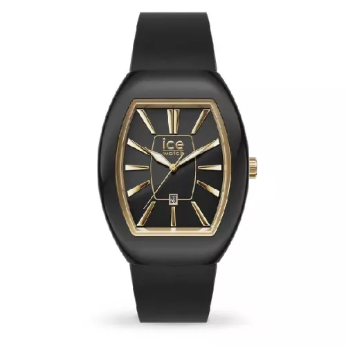 Rellotge Ice Boliday negre dorat 35mm corretja silicona - 024031