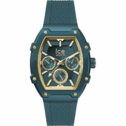 Reloj Ice Boliday verde dorado 35mm silicona 50m water resistant  - 023805