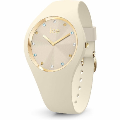 Reloj Ice Cosmos beige 37mm correa silicona 100m water resistant  - 022358