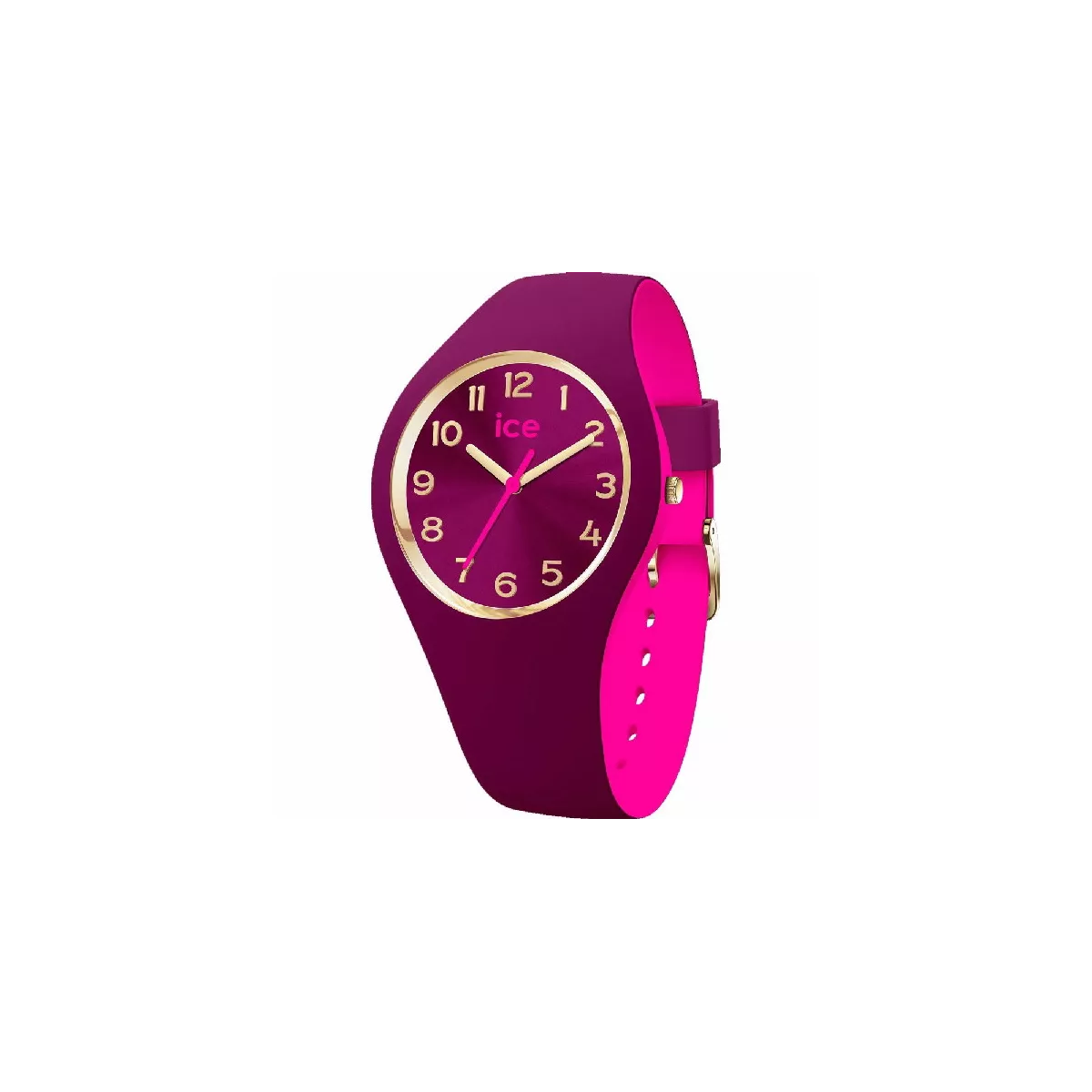 Rellotge Ice Duo Chic granat 34mm corretja silicona - 023276