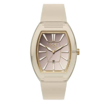 Reloj Ice Boliday 35mm marron beige correa silicona 30m water resistant  - 024039