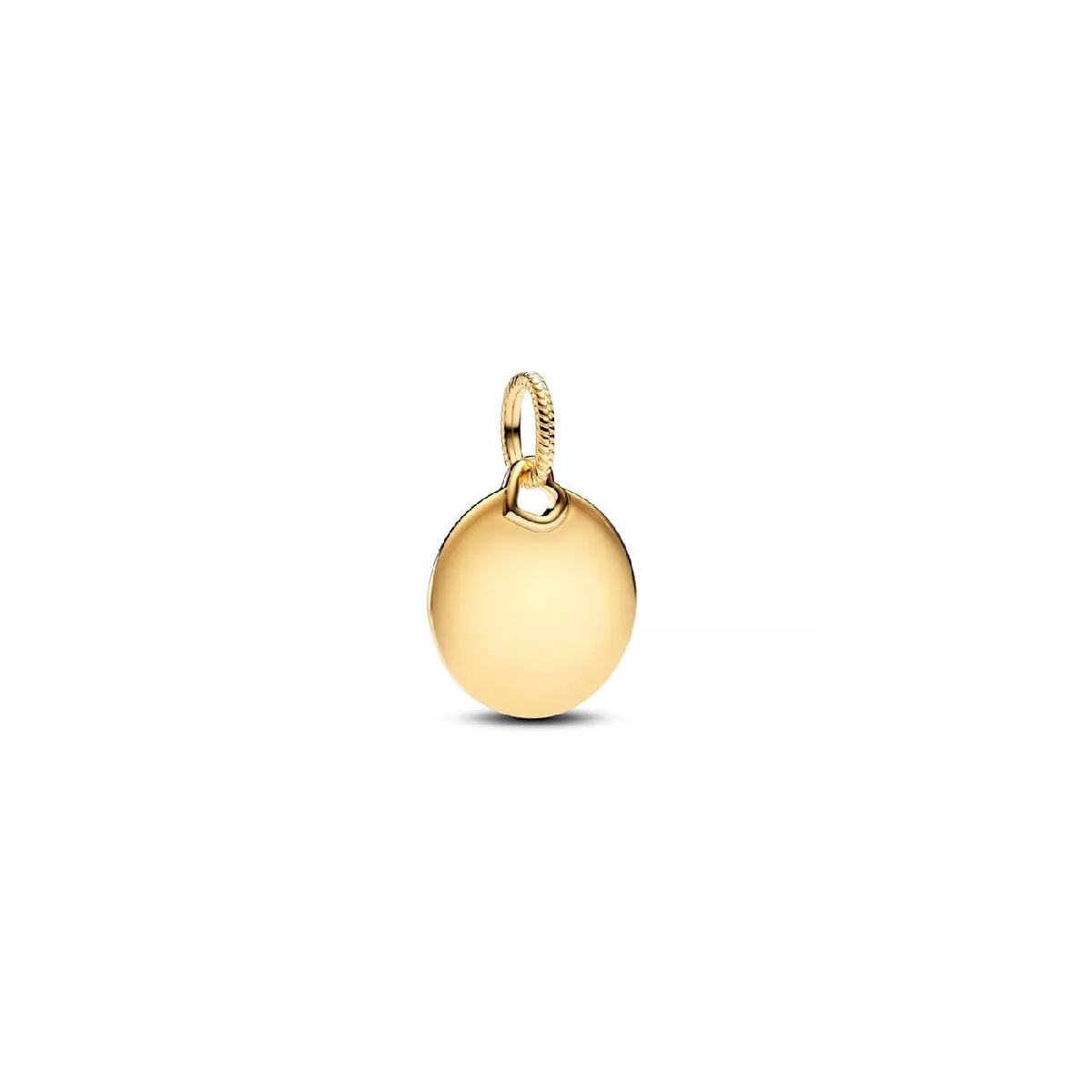 Placa Pandora plata 14k gold-plated rodona - 368610C00