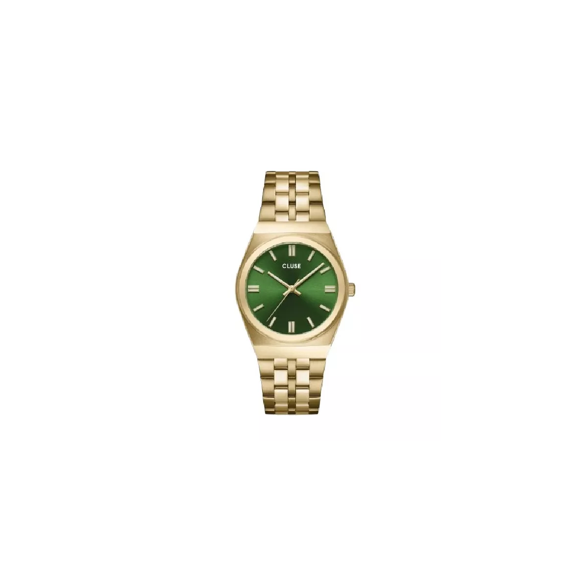 Reloj Cluse Retro 70's esfera verde chapado - CW35105